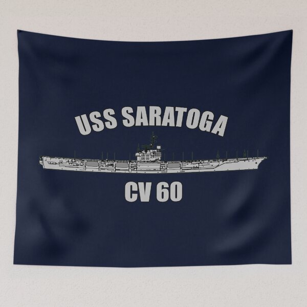 Item preview, USS Saratoga CV-60 – Vintage Aircraft Carrier designed and sold by Fajar.