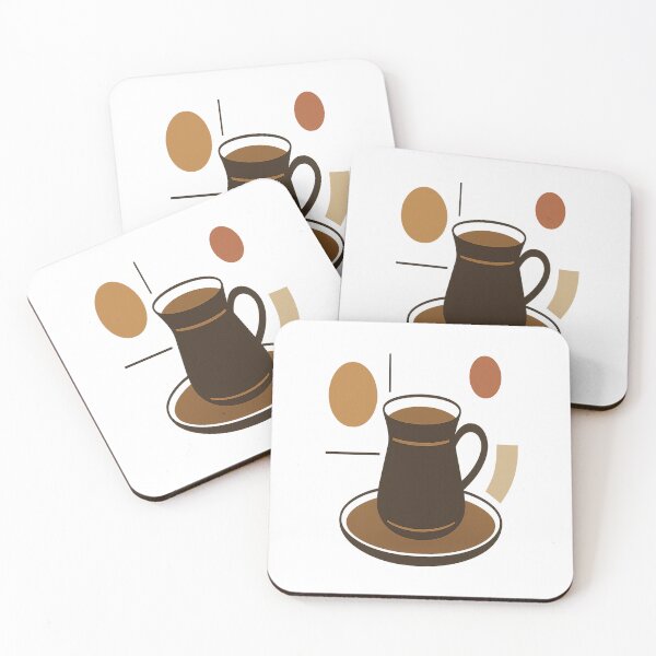 Item preview, Modern Turkish Coffee Cup Art — Minimalist Geometric Design for Coffee Lovers designed and sold by Globalcitytees.