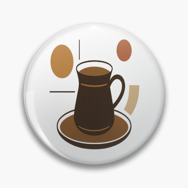 Item preview, Modern Turkish Coffee Cup Art — Minimalist Geometric Design for Coffee Lovers designed and sold by Globalcitytees.
