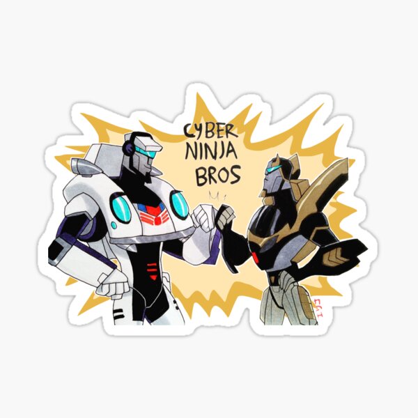Vista previa del artículo con la obra «Cyberninja Bros», diseñado y vendido por kabuki-aku.