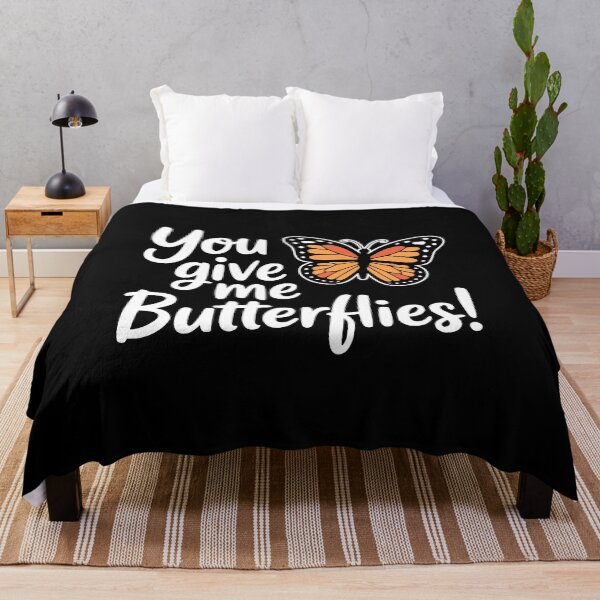 Item preview, You Give Me Butterflies! Funny Butterfly Pun designed and sold by PMCreative.
