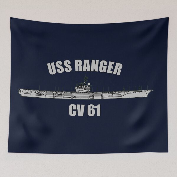 Item preview, USS Ranger CV-61 – Vintage Aircraft Carrier Profile designed and sold by Fajar.