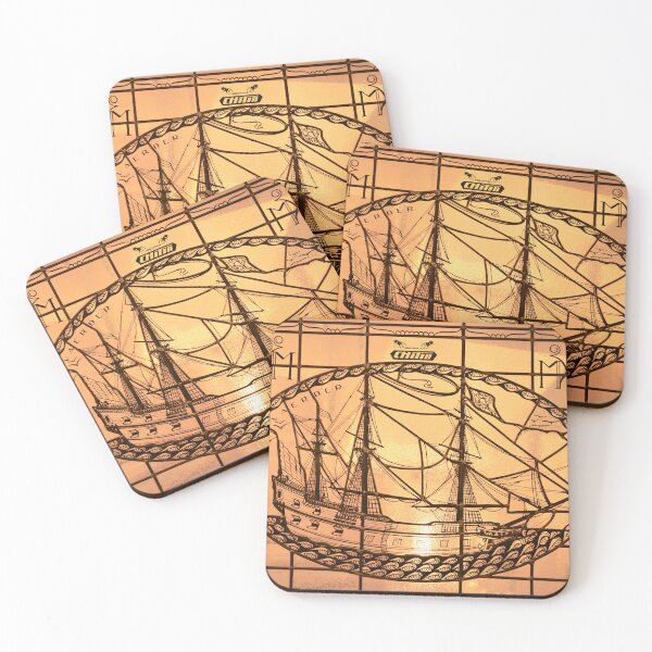 Item preview, Art Deco sailing ship on glass – Dutch shipping art / Swiss Artwork Photography designed and sold by Raphael Wolf.