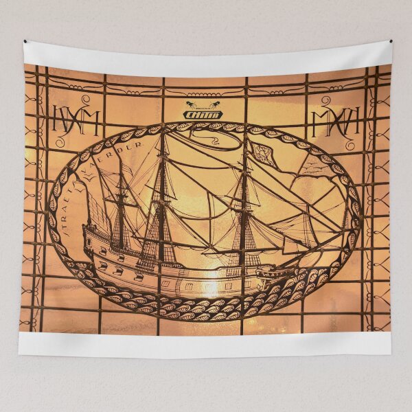 Item preview, Art Deco sailing ship on glass – Dutch shipping art / Swiss Artwork Photography designed and sold by Raphael Wolf.