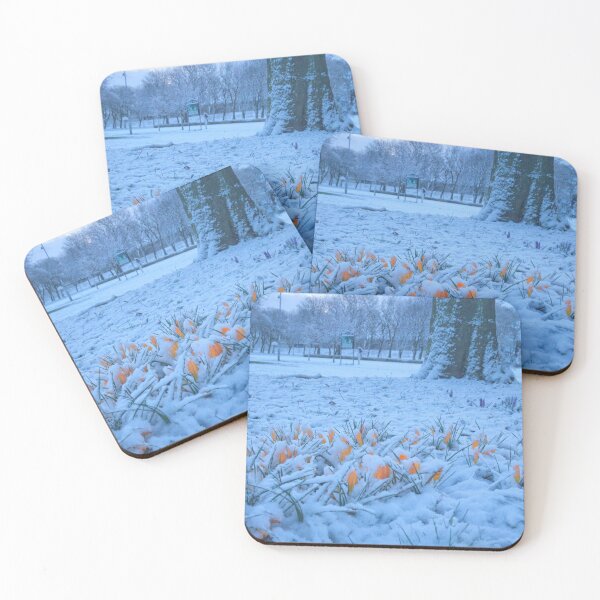 Item preview, Yellow Crocuses in Snow designed and sold by Violaman.