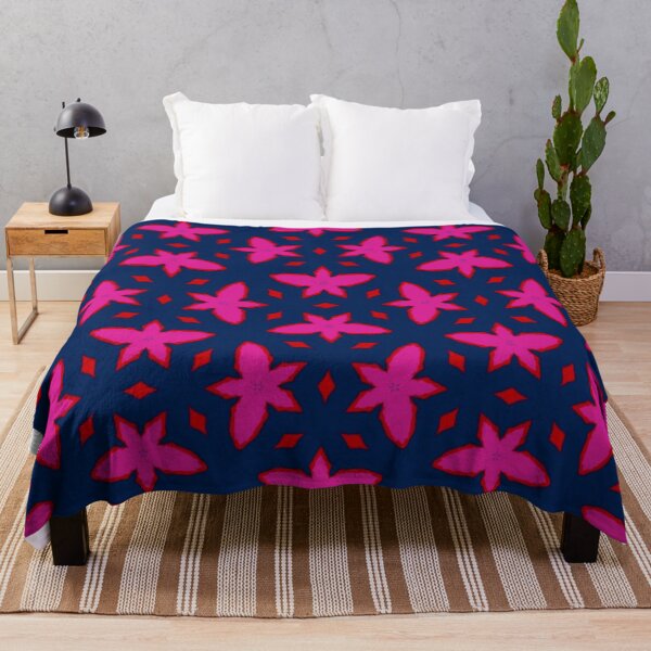 Item preview, Neon Pink Star Bloom Pattern designed and sold by joycrysstudio.
