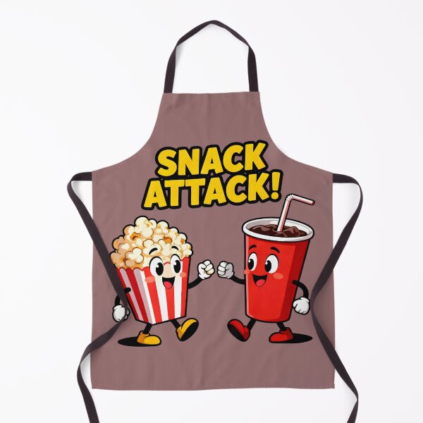 Item preview, Snack Attack Popcorn and Soda by Modern Mojo | Cute Movie Night Snack Art | Fun Cartoon Food Design designed and sold by Modern-Mojo.