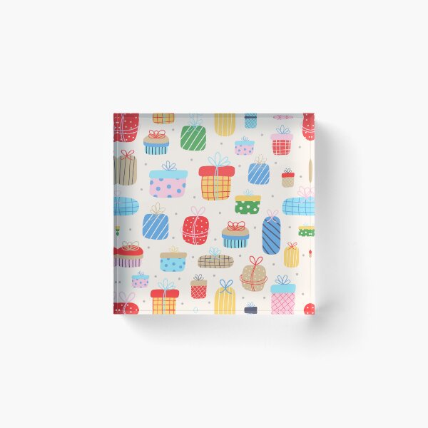 Item preview, Christmas presents gift boxes festive holiday bright colourful designed and sold by Nicola-Rowe.