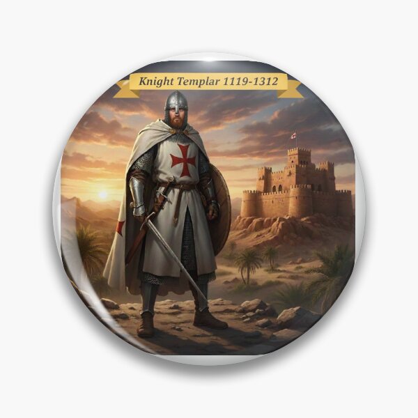 Item preview, Knight Templar 1119 - 1312 Historical warrior designed and sold by BlingandGifts.