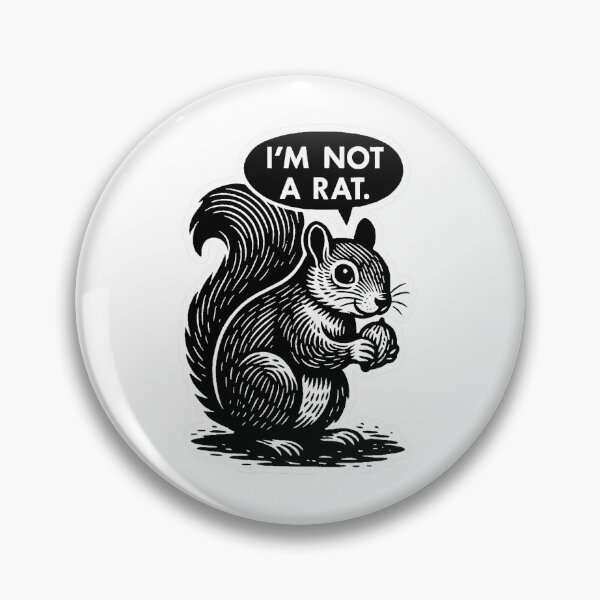 Item preview, Funny Squirrel Statement With Bold Woodcut Style Artwork designed and sold by clarabersetart.