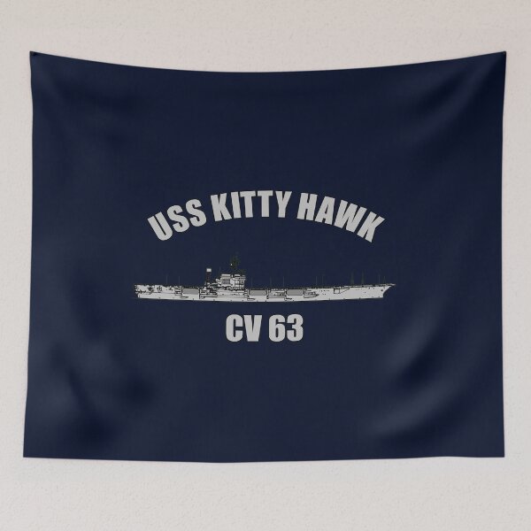 Item preview, USS Kitty Hawk CV-63 – Vintage Aircraft Carrier Profile designed and sold by Fajar.