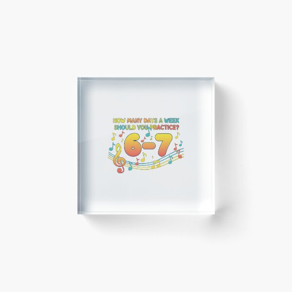 Item preview, Musician Sixty Seven Practice Quote With Colorful Notes designed and sold by clarabersetart.