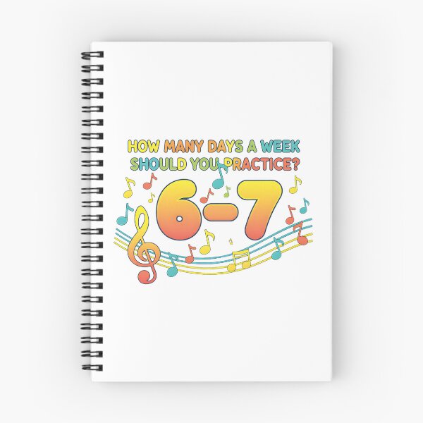 Item preview, Musician Sixty Seven Practice Quote With Colorful Notes designed and sold by clarabersetart.