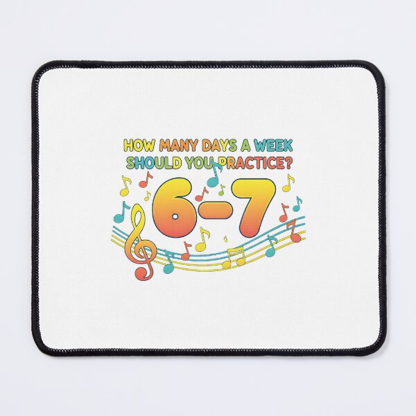 Item preview, Musician Sixty Seven Practice Quote With Colorful Notes designed and sold by clarabersetart.