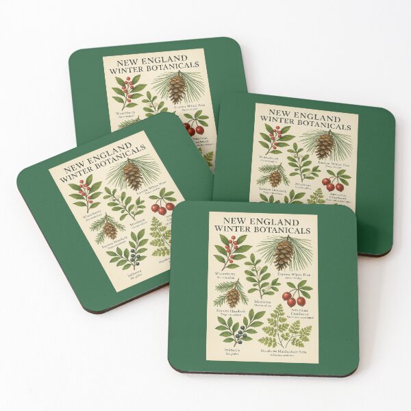 Item preview, New England Winter Botanicals — Vintage Botanical Poster designed and sold by Novel Works Studio.