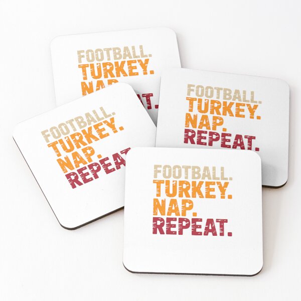 Item preview, Football Turkey Nap Repeat Quote With Strong Bold Text designed and sold by clarabersetart.