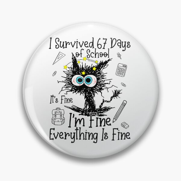 Item preview, Cat I Survived Sixty Seven Days With Chaotic  designed and sold by clarabersetart.