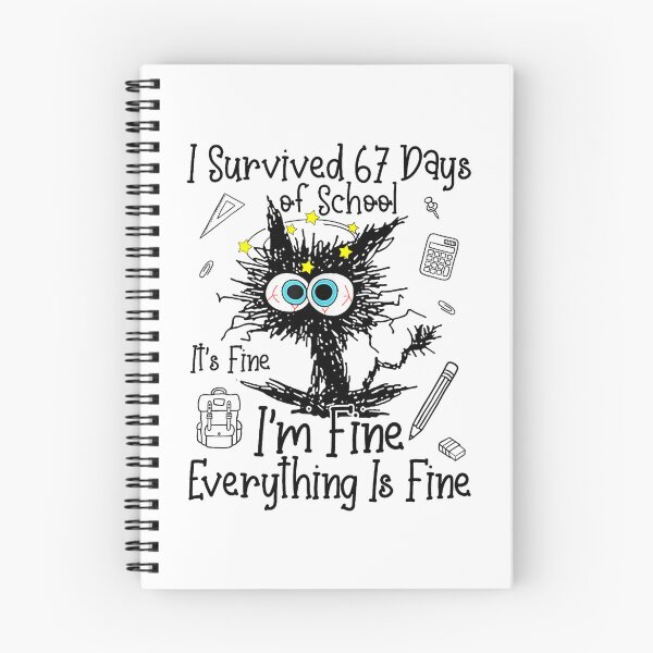 Item preview, Cat I Survived Sixty Seven Days With Chaotic  designed and sold by clarabersetart.