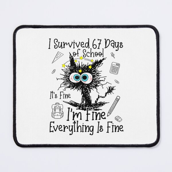 Item preview, Cat I Survived Sixty Seven Days With Chaotic  designed and sold by clarabersetart.