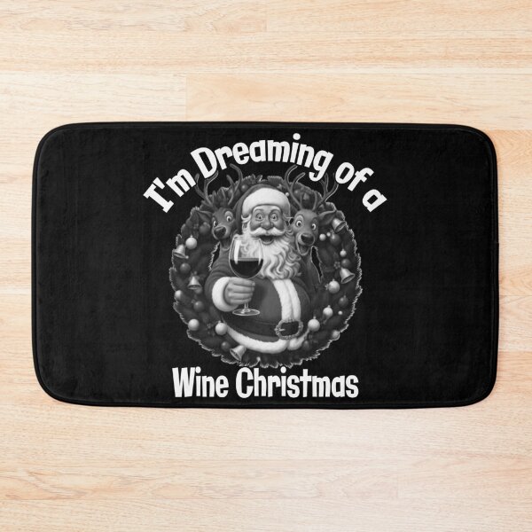 Item preview, I'm Dreaming of a Wine Christmas | Funny Drinking Santa Holiday designed and sold by A-T-H.