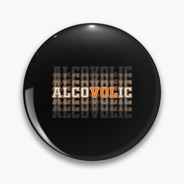 Artikelvorschau, Alcovolic Retro Orange Text mit fettem, abgenutztem Text entworfen und verkauft von clarabersetart.