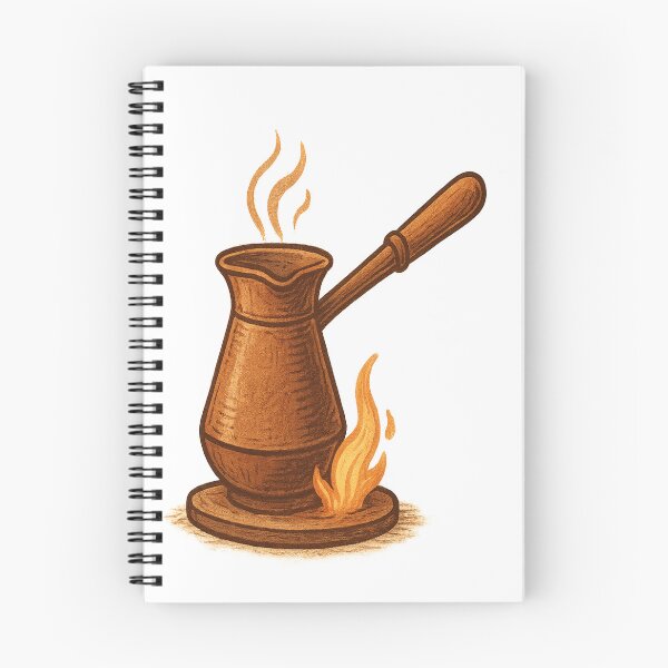 Item preview, Cozy Turkish Coffee Cezve Illustration – Warm Hand-Drawn Art for Coffee Lovers designed and sold by Globalcitytees.