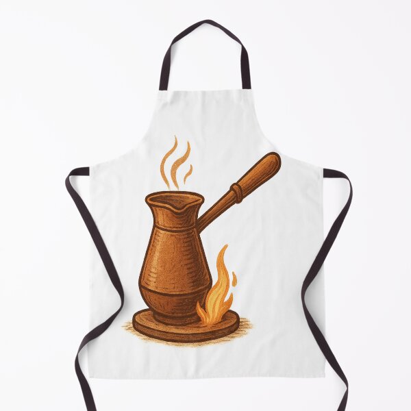 Item preview, Cozy Turkish Coffee Cezve Illustration – Warm Hand-Drawn Art for Coffee Lovers designed and sold by Globalcitytees.