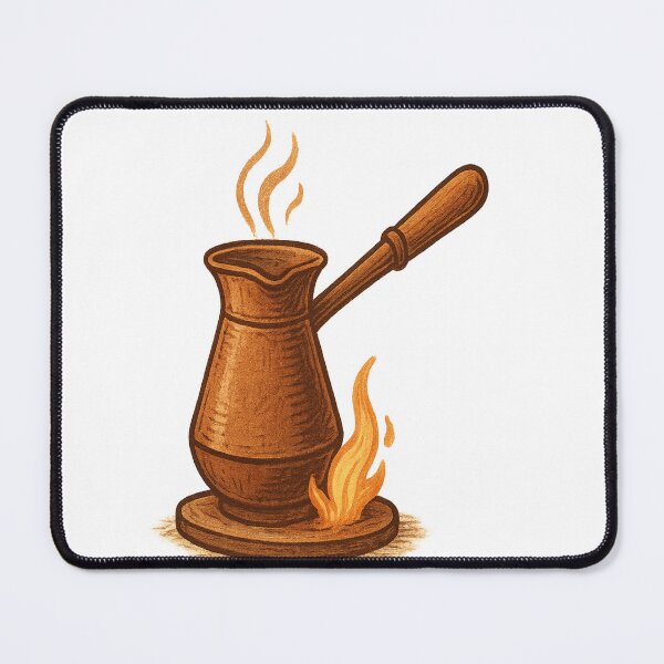 Item preview, Cozy Turkish Coffee Cezve Illustration – Warm Hand-Drawn Art for Coffee Lovers designed and sold by Globalcitytees.