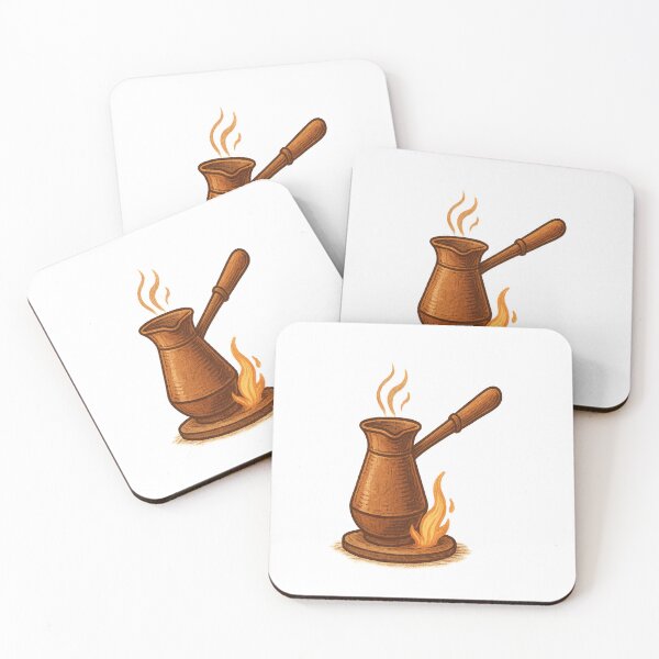 Item preview, Cozy Turkish Coffee Cezve Illustration – Warm Hand-Drawn Art for Coffee Lovers designed and sold by Globalcitytees.
