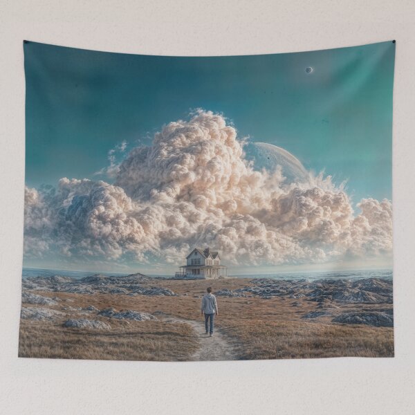 Item preview, Solitary Journey Toward the Cloud-House designed and sold by Vividfables.