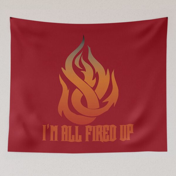 Item preview, Flame I'm All Fired Up Cranberry designed and sold by WakameDragon.