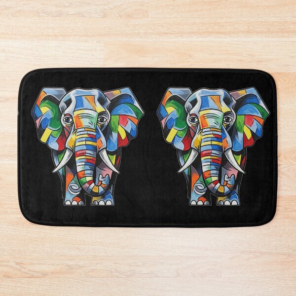 Item preview, Vibrant Geometric Elephant Art designed and sold by ElephantVibes.
