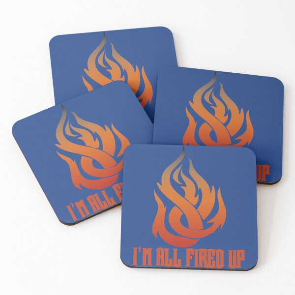 Item preview, Flame I'm All Fired Up Royal Blue designed and sold by WakameDragon.