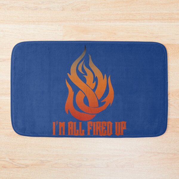 Item preview, Flame I'm All Fired Up Royal Blue designed and sold by WakameDragon.