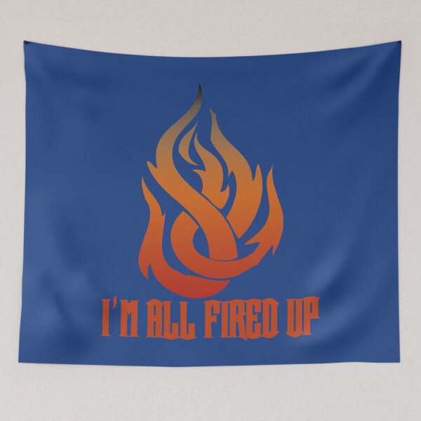 Item preview, Flame I'm All Fired Up Royal Blue designed and sold by WakameDragon.