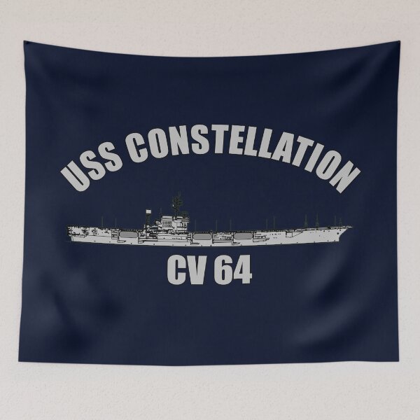 Item preview, USS Constellation CV-64 – Vintage Aircraft Carrier Profile designed and sold by Fajar.