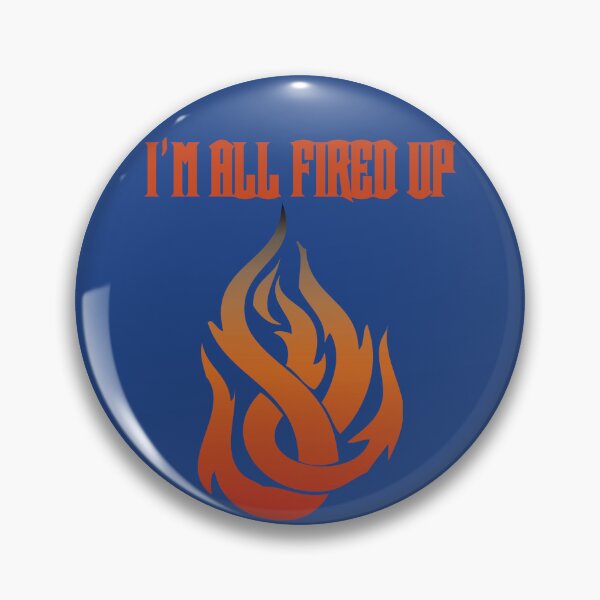 Item preview, I'm All Fired Up Flame Royal Blue designed and sold by WakameDragon.