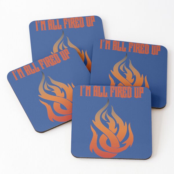 Item preview, I'm All Fired Up Flame Royal Blue designed and sold by WakameDragon.