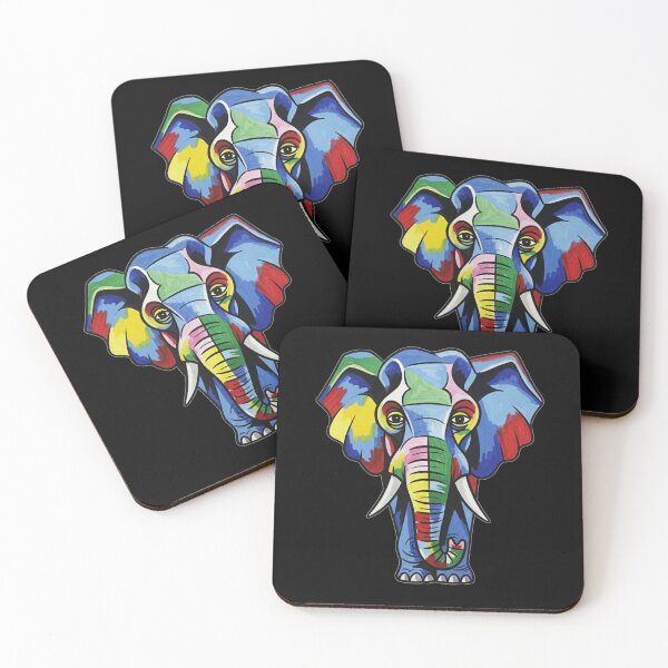 Artikelvorschau, Abstrakter Regenbogenelefant entworfen und verkauft von ElephantVibes.