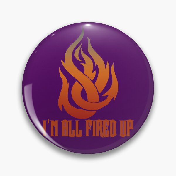 Item preview, Flame I'm All Fired Up Purple designed and sold by WakameDragon.
