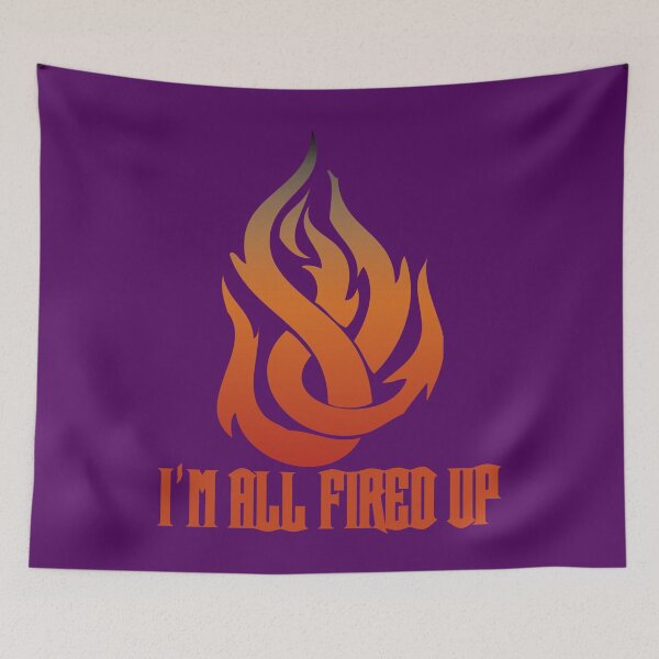 Item preview, Flame I'm All Fired Up Purple designed and sold by WakameDragon.