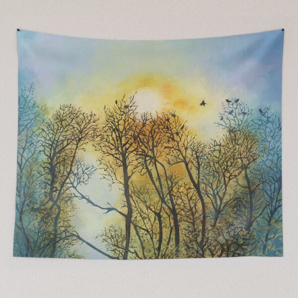 Item preview, Winter Dusk (acrylic on canvas) designed and sold by Painting By Nature.