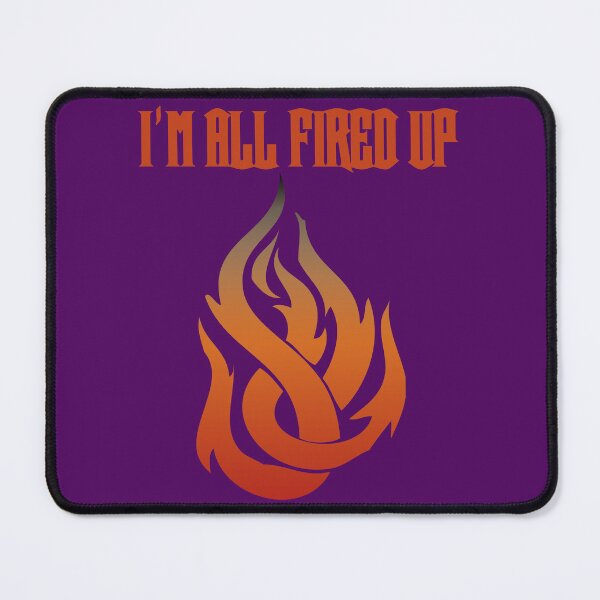Item preview, I'm All Fired Up Flame Purple designed and sold by WakameDragon.