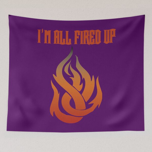 Item preview, I'm All Fired Up Flame Purple designed and sold by WakameDragon.