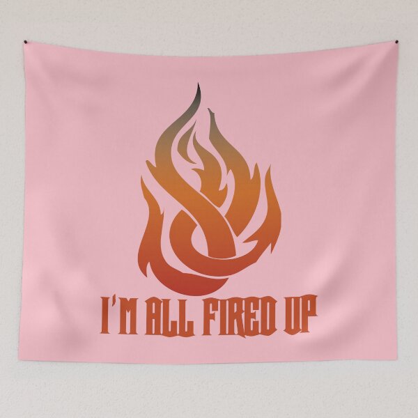Item preview, Flame I'm All Fired Up Pink designed and sold by WakameDragon.