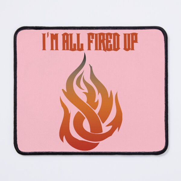 Item preview, I'm All Fired Up Flame Pink designed and sold by WakameDragon.