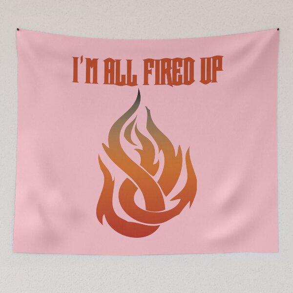 Item preview, I'm All Fired Up Flame Pink designed and sold by WakameDragon.