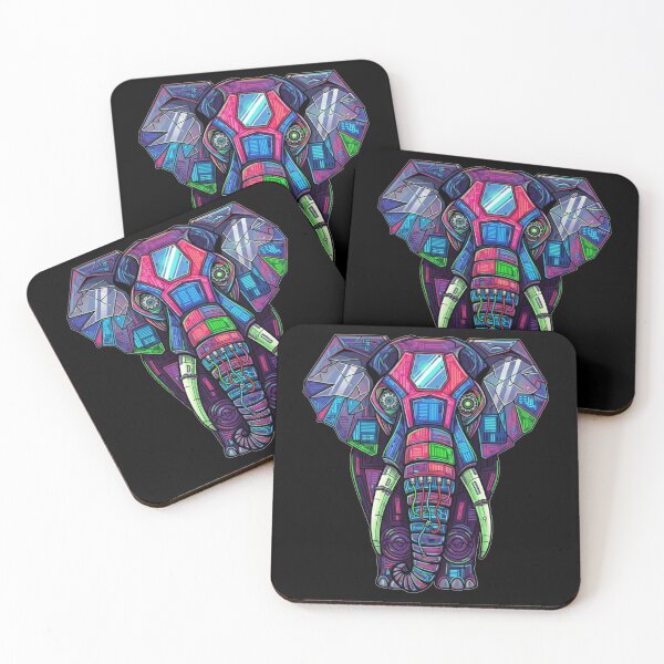 Item preview, Neon Circuit Elephant designed and sold by ElephantVibes.