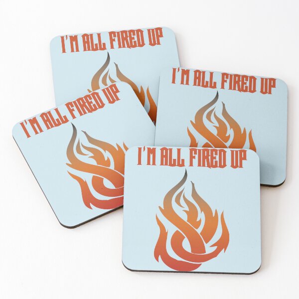 Item preview, I'm All Fired Up Flame Baby Blue designed and sold by WakameDragon.