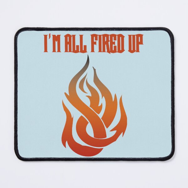 Item preview, I'm All Fired Up Flame Baby Blue designed and sold by WakameDragon.